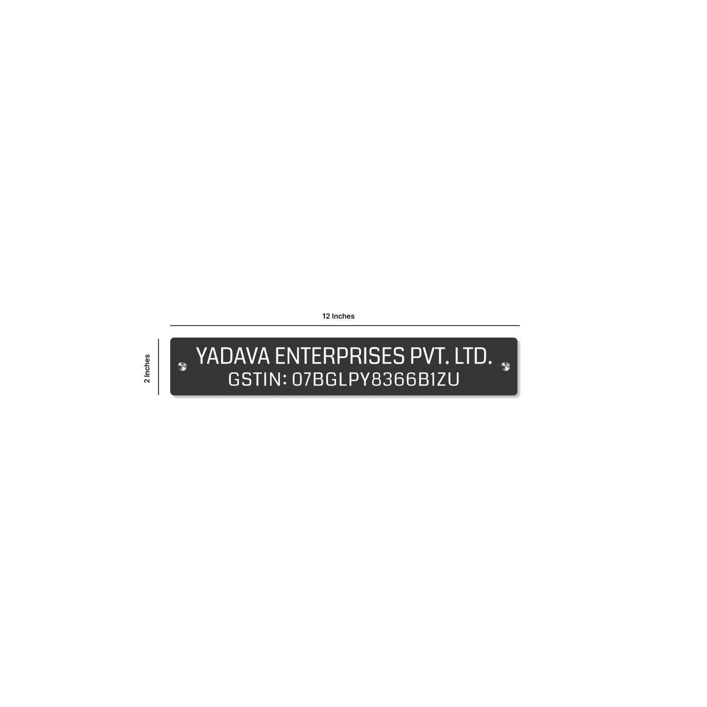 Office Name Plate with Company Name and GST Number - NameplateWale