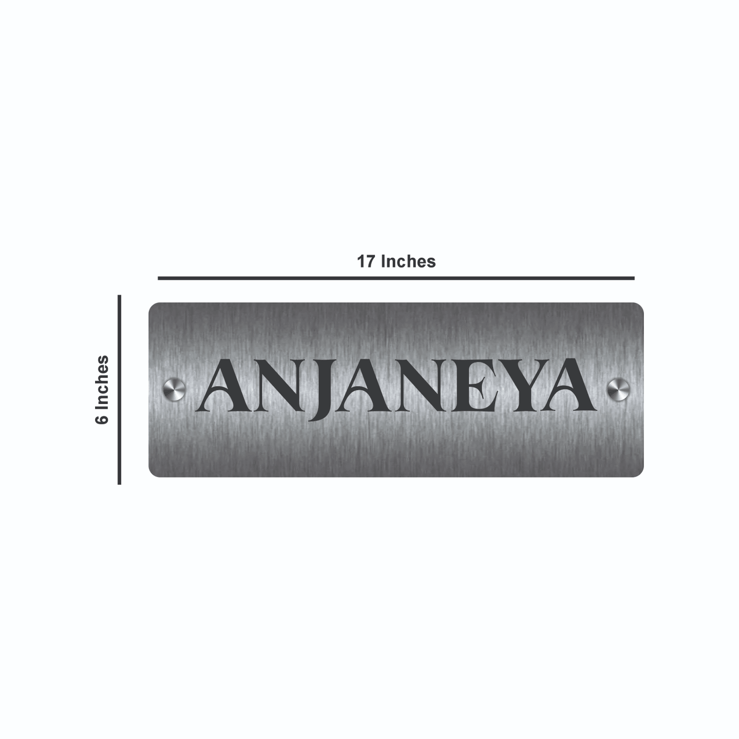 Personalized Stainless Steel Name Plate For Home - NameplateWale