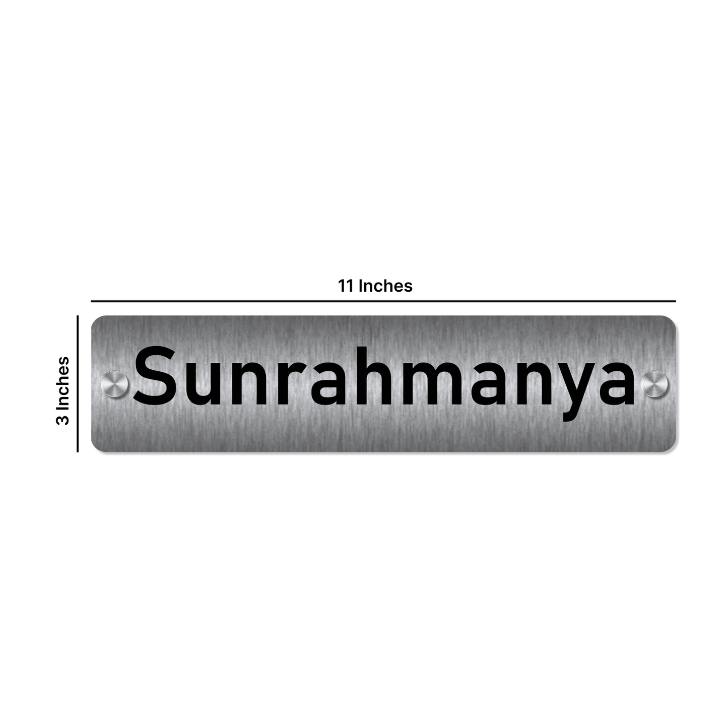 Personalized Stainless Steel Name Plate For Home - NameplateWale