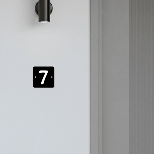 Personalized Acrylic Name Plate For Home – Black & White - NameplateWale