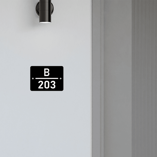 Personalized Acrylic Name Plate For Home – Black & White - NameplateWale