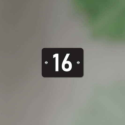 Personalized Acrylic Name Plate For Home – Black & White - NameplateWale