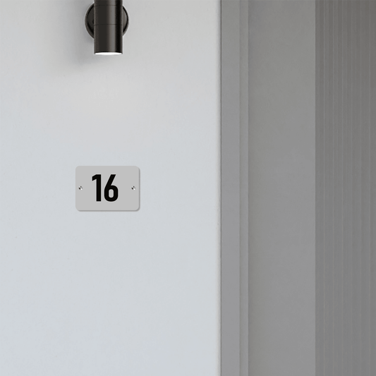 Personalized Acrylic Name Plate For Home – White & Black - NameplateWale