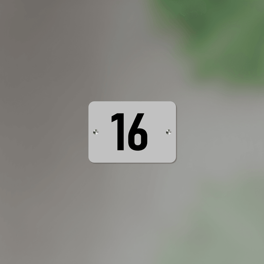 Personalized Acrylic Name Plate For Home – White & Black - NameplateWale