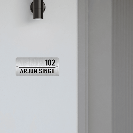 Personalized Stainless Steel Name Plate For Home - NameplateWale