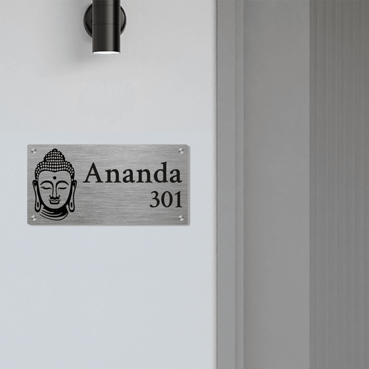 Personalized Stainless Steel Name Plate For Home - NameplateWale