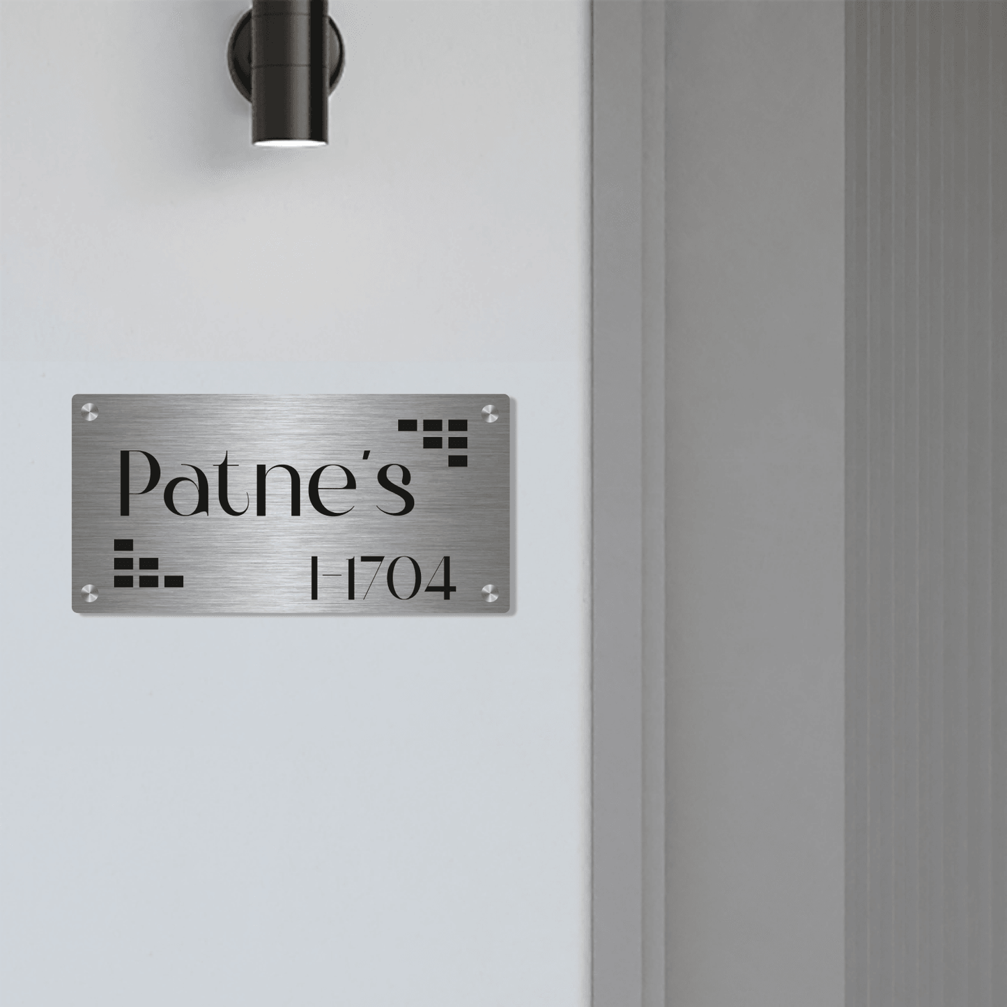 Personalized Stainless Steel Name Plate For Home