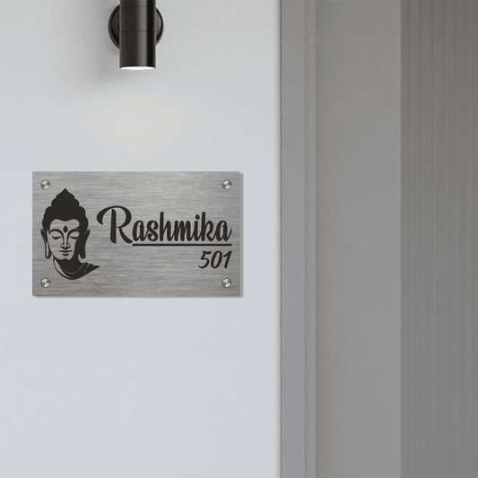 Personalized Stainless Steel Name Plate For Home - NameplateWale