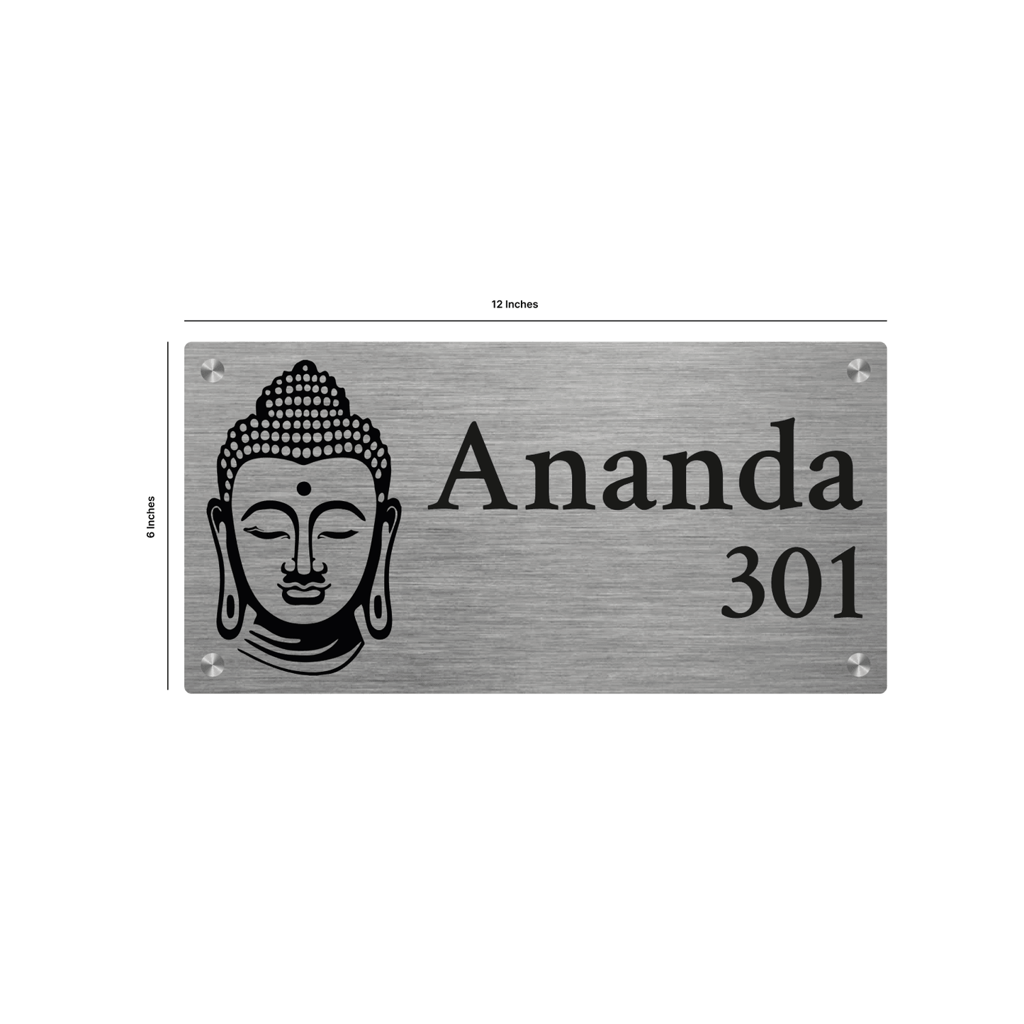 Personalized Stainless Steel Name Plate For Home - NameplateWale