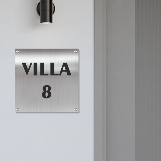 Personalized Stainless Steel Name Plate For Home - NameplateWale