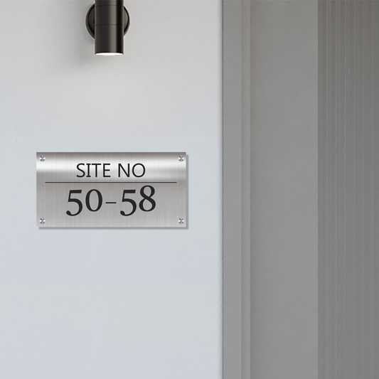 Personalized Stainless Steel Name Plate For Home - NameplateWale