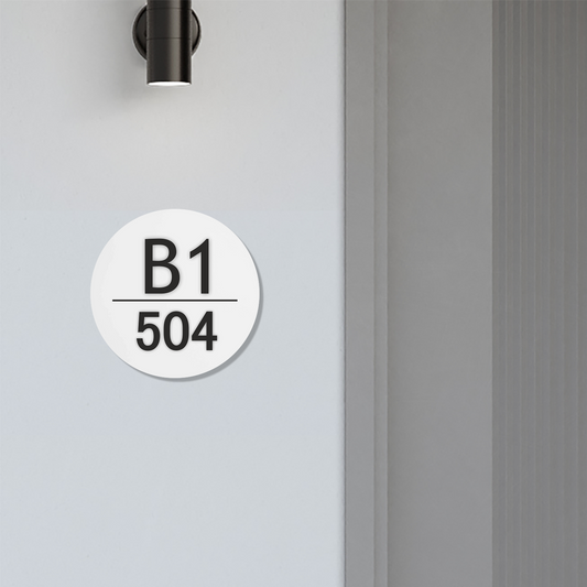 Personalized Acrylic Name Plate for Home – White + Black - NameplateWale