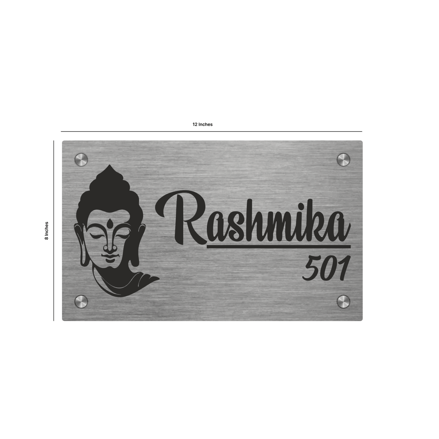 Personalized Stainless Steel Name Plate For Home - NameplateWale