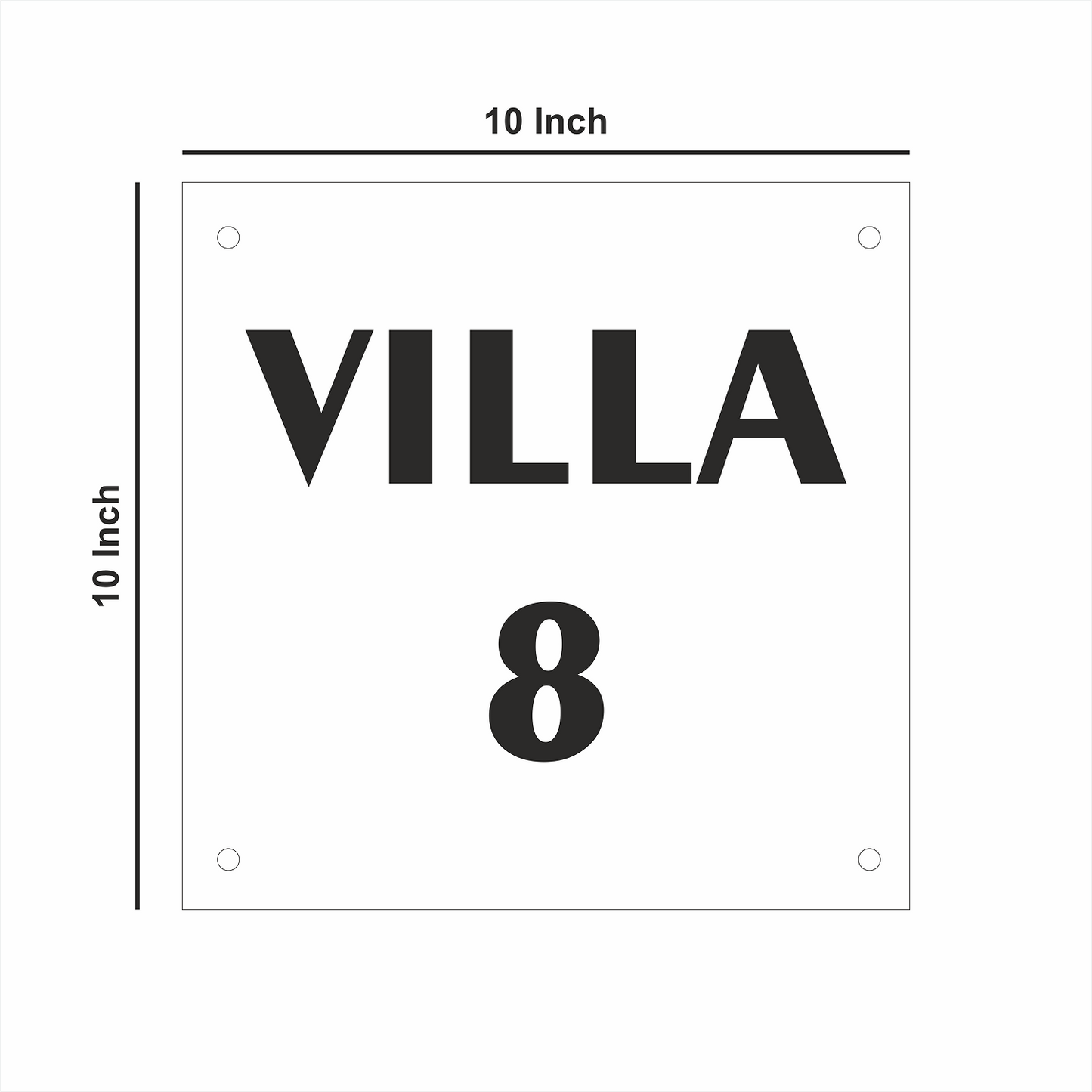 Personalized Stainless Steel Name Plate For Home - NameplateWale