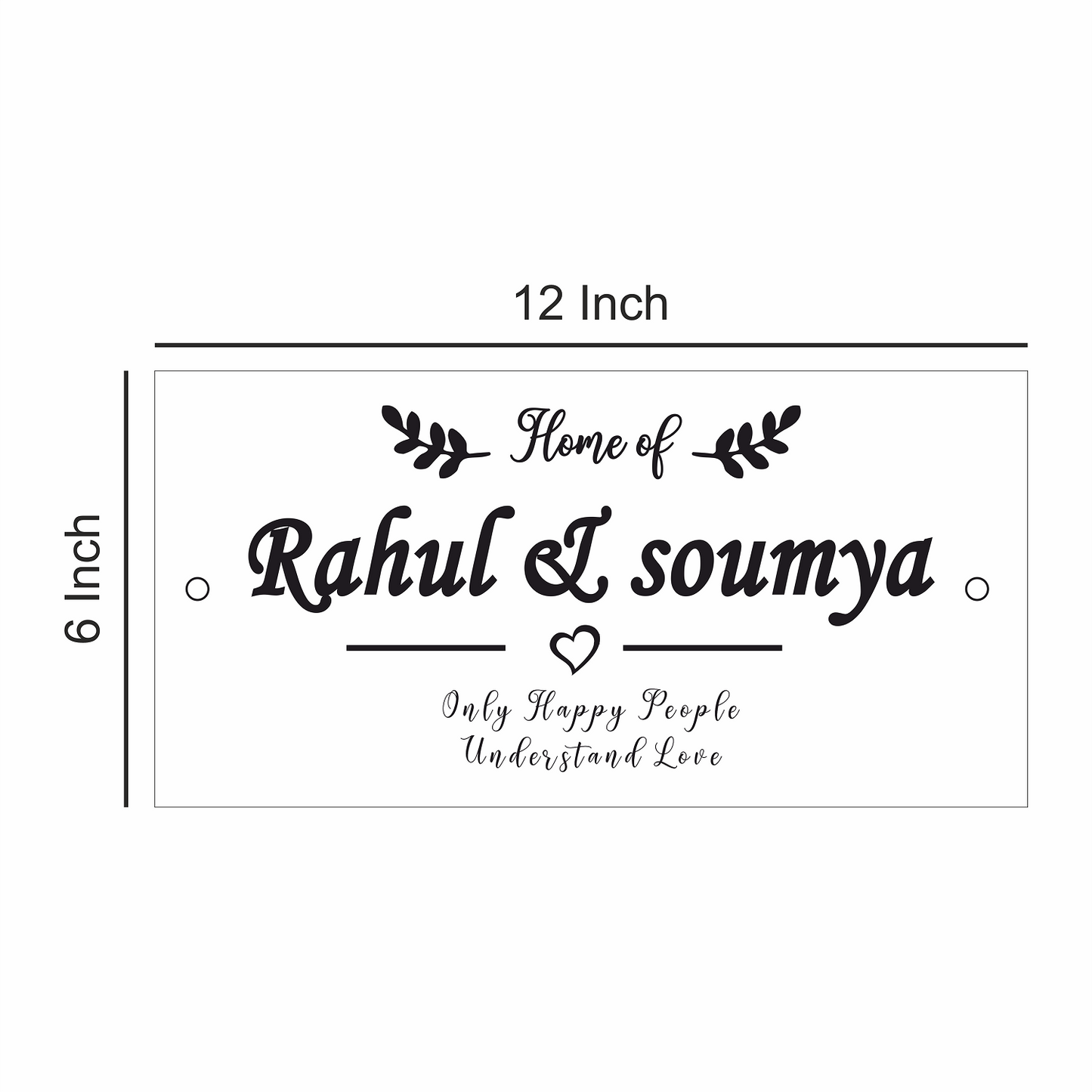 Personalized Stainless Steel Name Plate For Home - NameplateWale