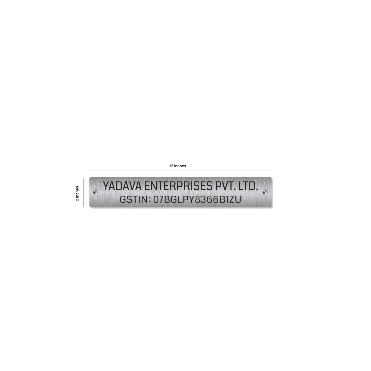 Office Name Plate with Company Name and GST Number - NameplateWale