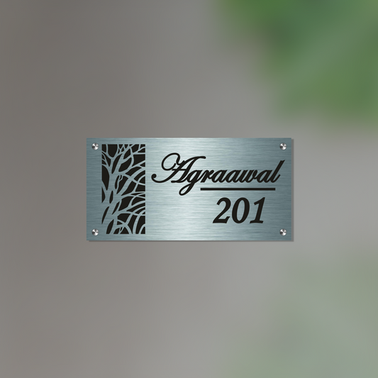 Personalized Stainless Steel Name Plate For Home