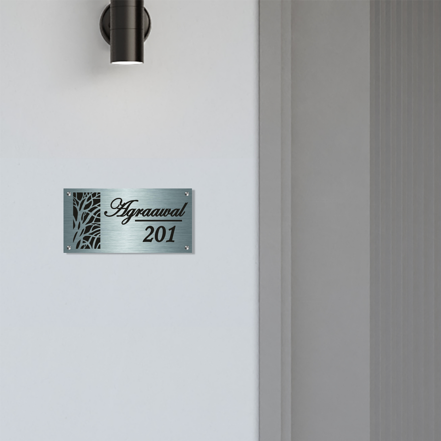 Personalized Stainless Steel Name Plate For Home