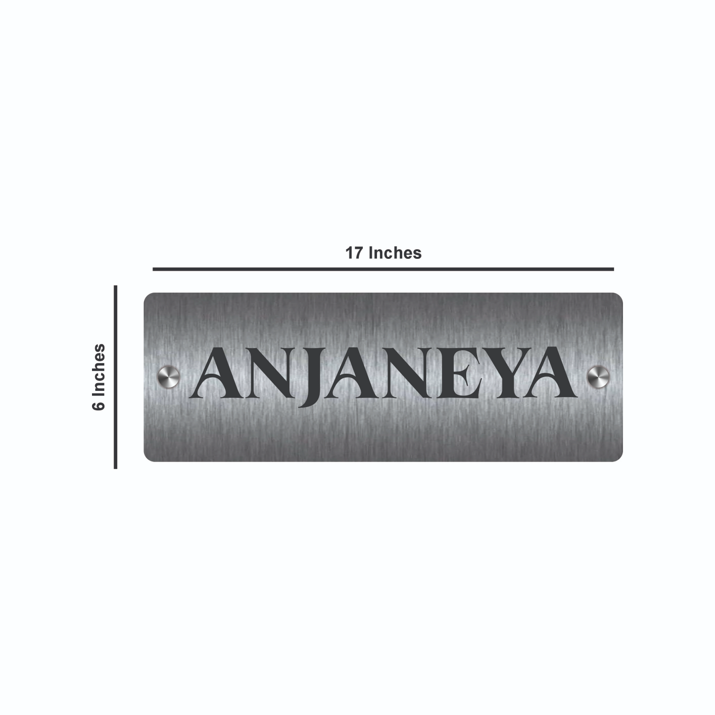 Personalized Stainless Steel Name Plate For Home