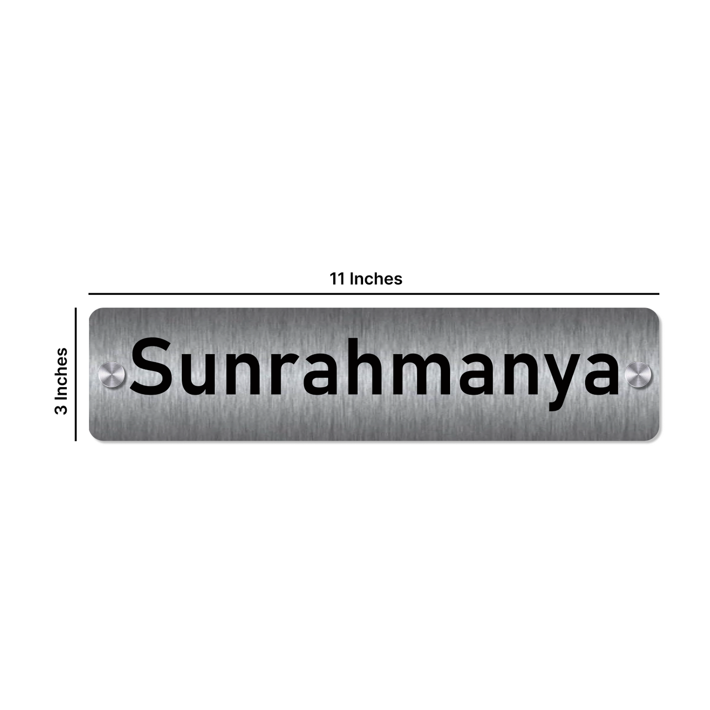 Personalized Stainless Steel Name Plate For Home