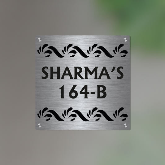 Personalized Stainless Steel Name Plate For Home