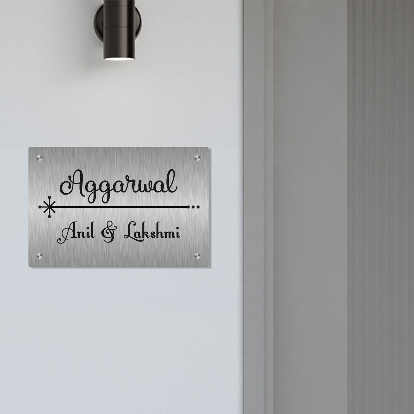 Personalized Stainless Steel Name Plate For Home