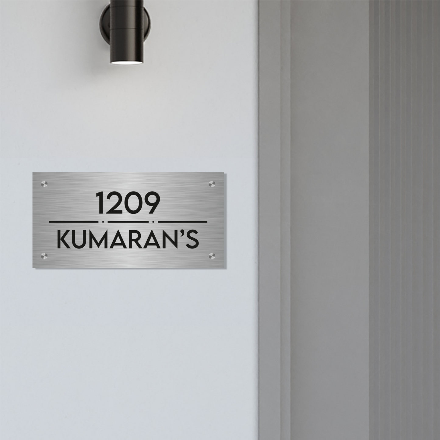 Personalized Stainless Steel Name Plate For Home