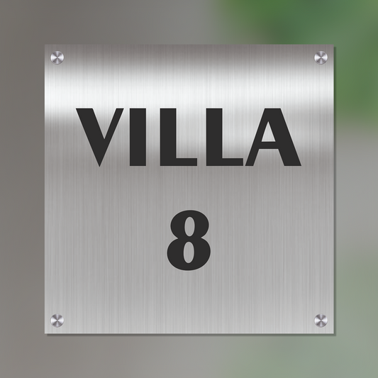 Personalized Stainless Steel Name Plate For Home - NameplateWale