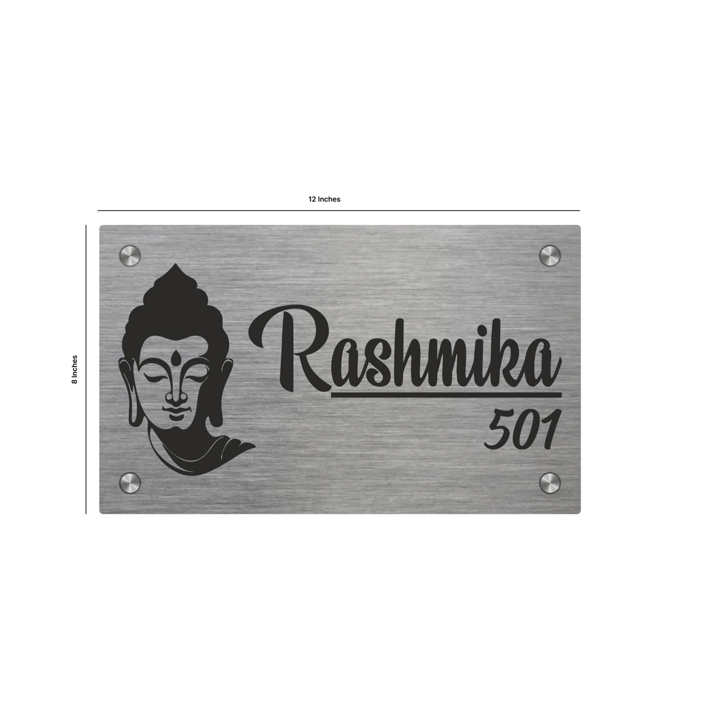 Personalized Stainless Steel Name Plate For Home