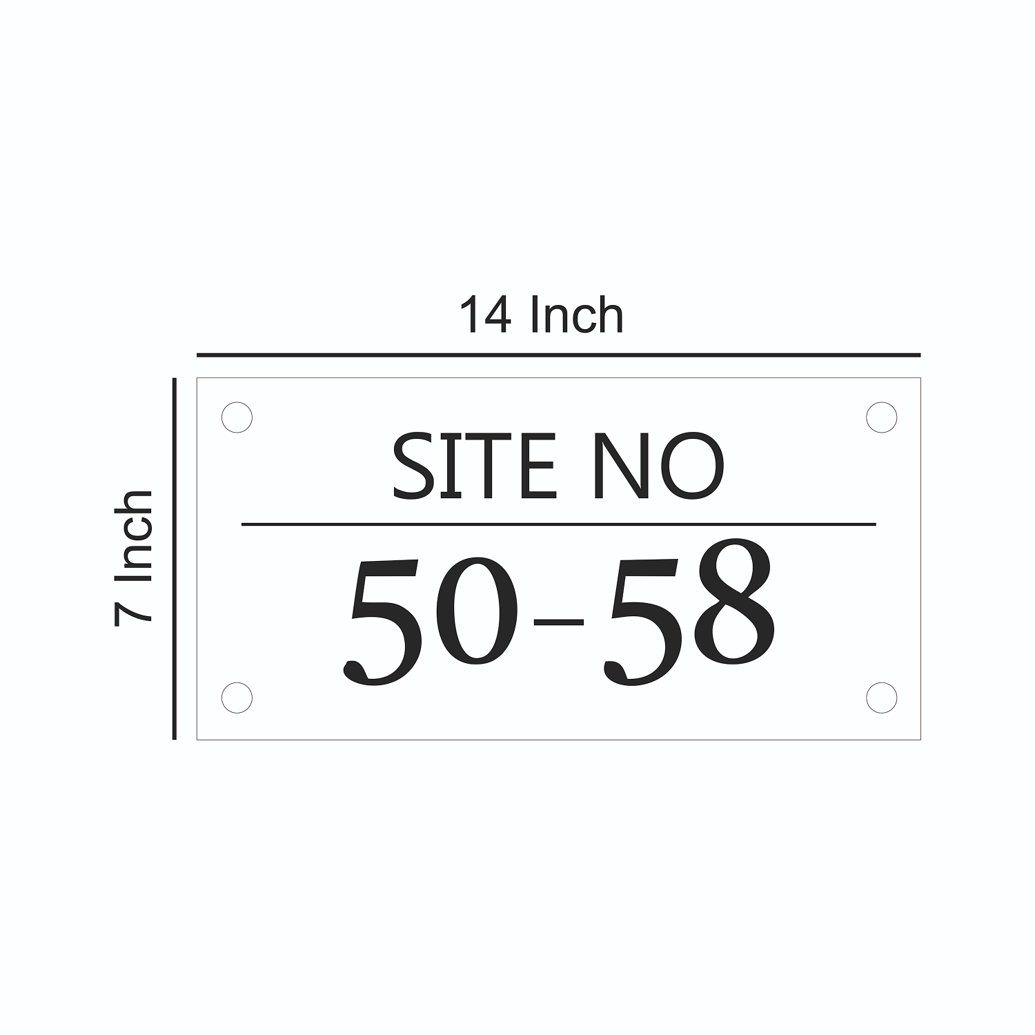 Personalized Stainless Steel Name Plate For Home - NameplateWale