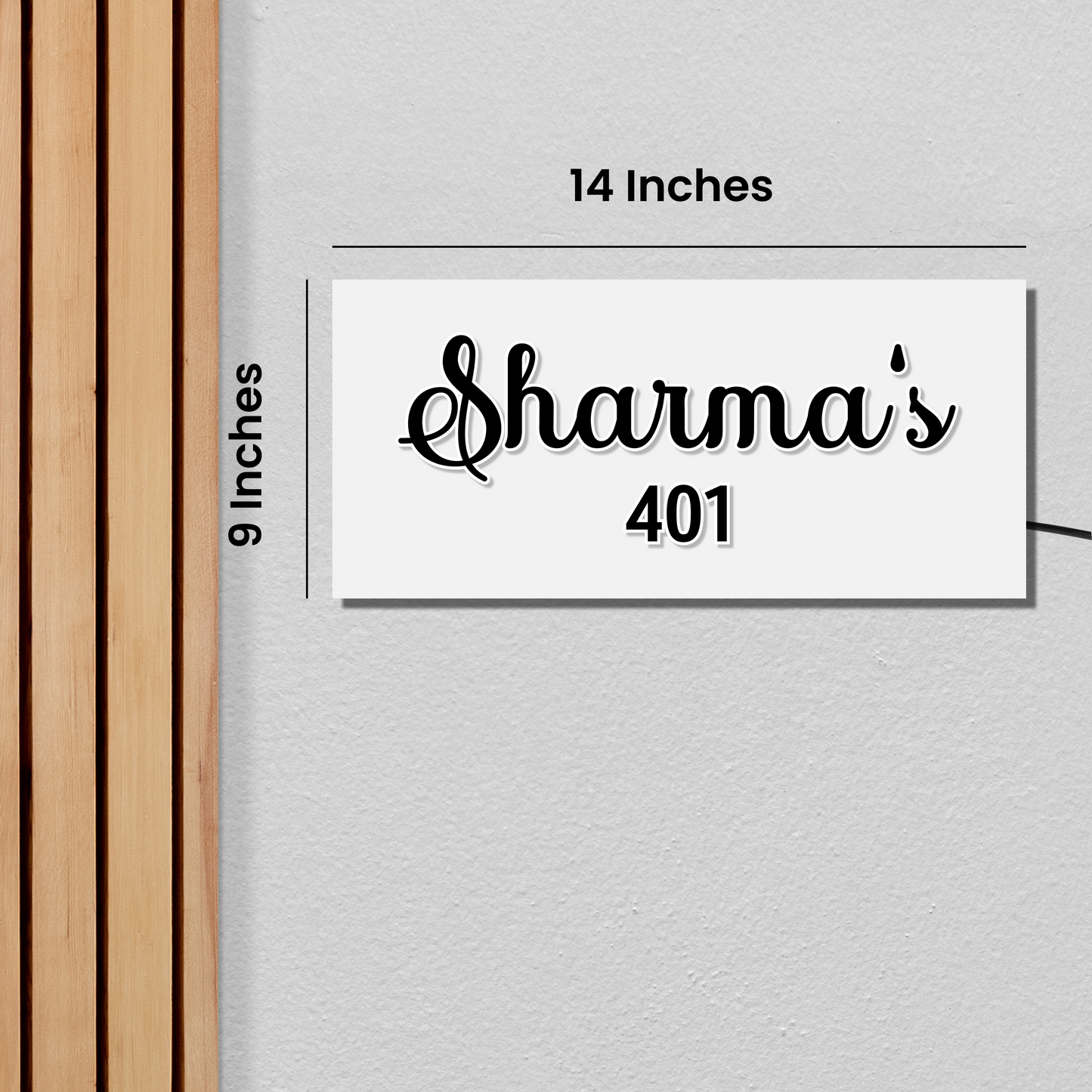 Guttever Light Name Plate for Home