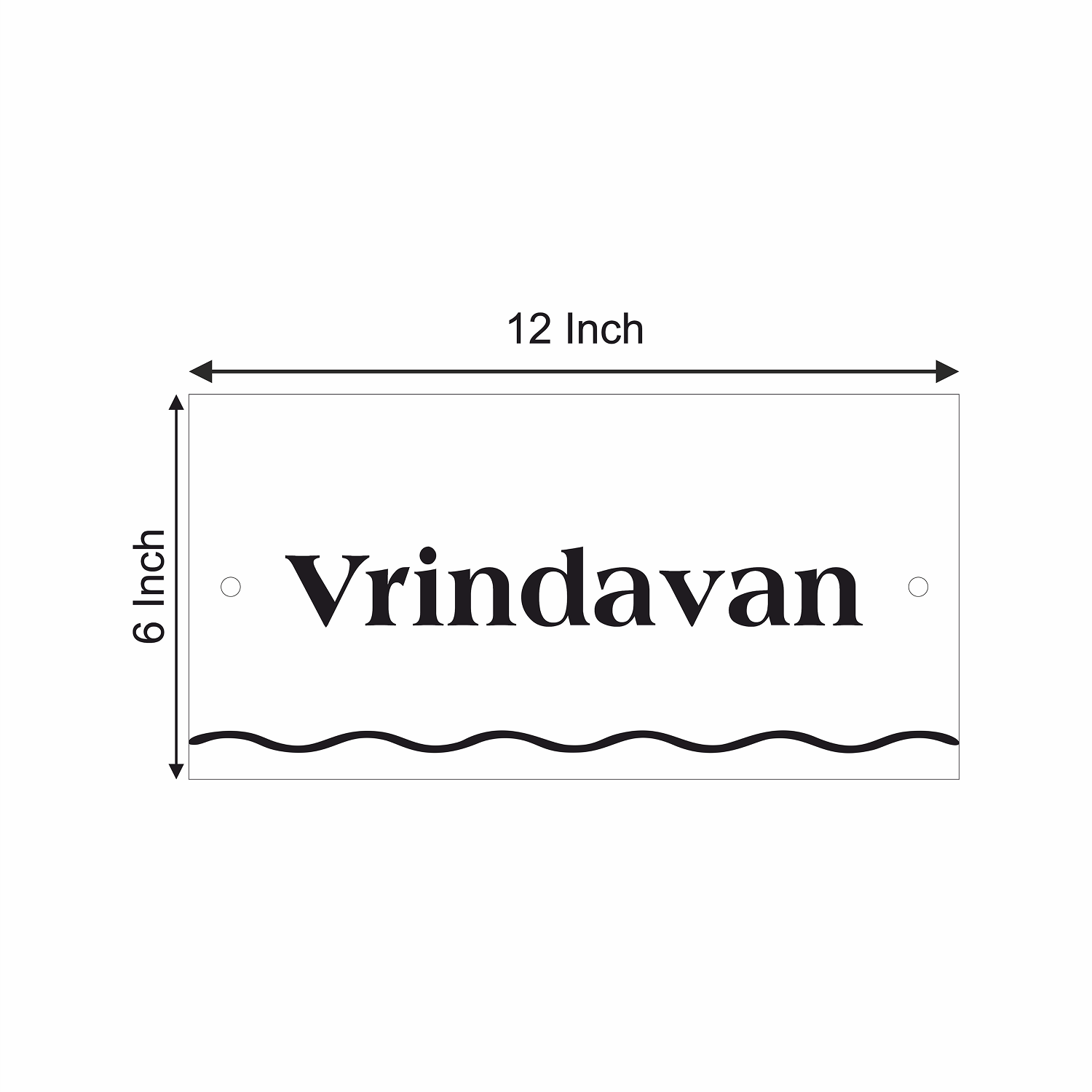 Personalized Acrylic Name Plate for Home – White + Black - NameplateWale