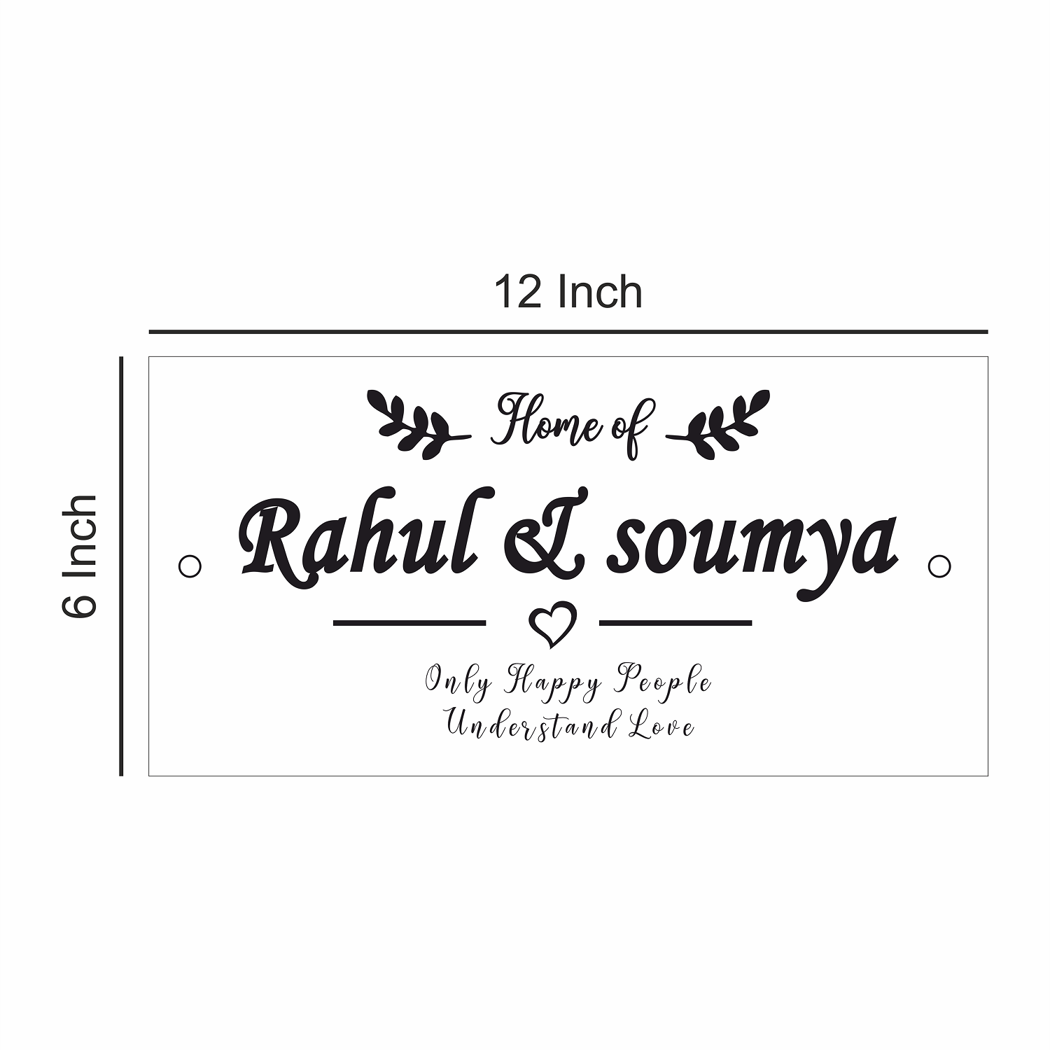 Personalized Stainless Steel Name Plate For Home - NameplateWale